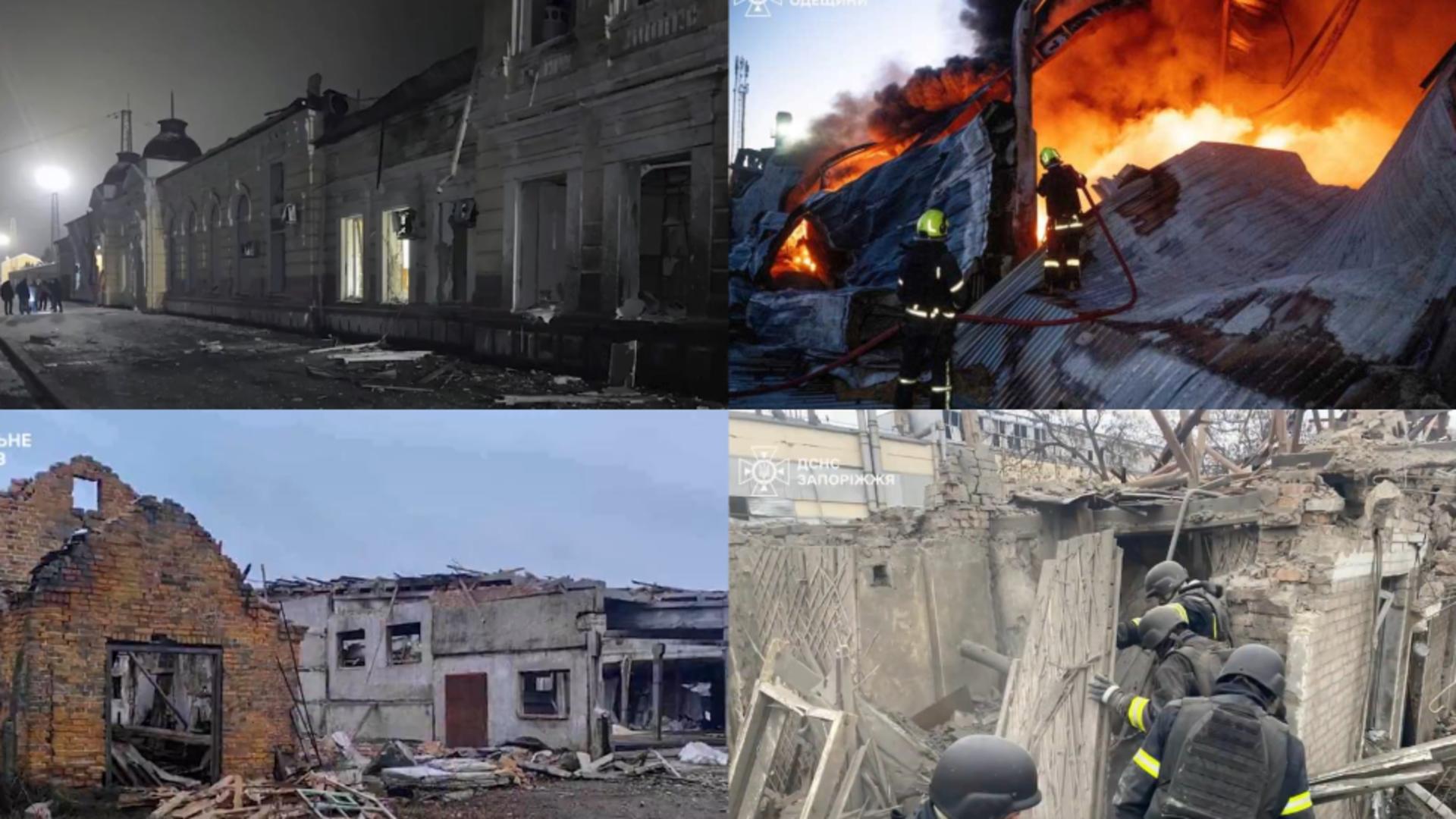 Volodimir Zelenski a publicat imagini cu dezastrul din Odesa. Ucraina și SUA își continuă activitatea privind căile de a pune capăt acestui război”