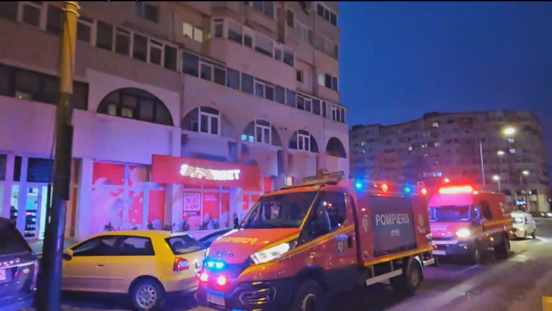 La intervenție a fost trimsă și o echipă de la alerte chimice