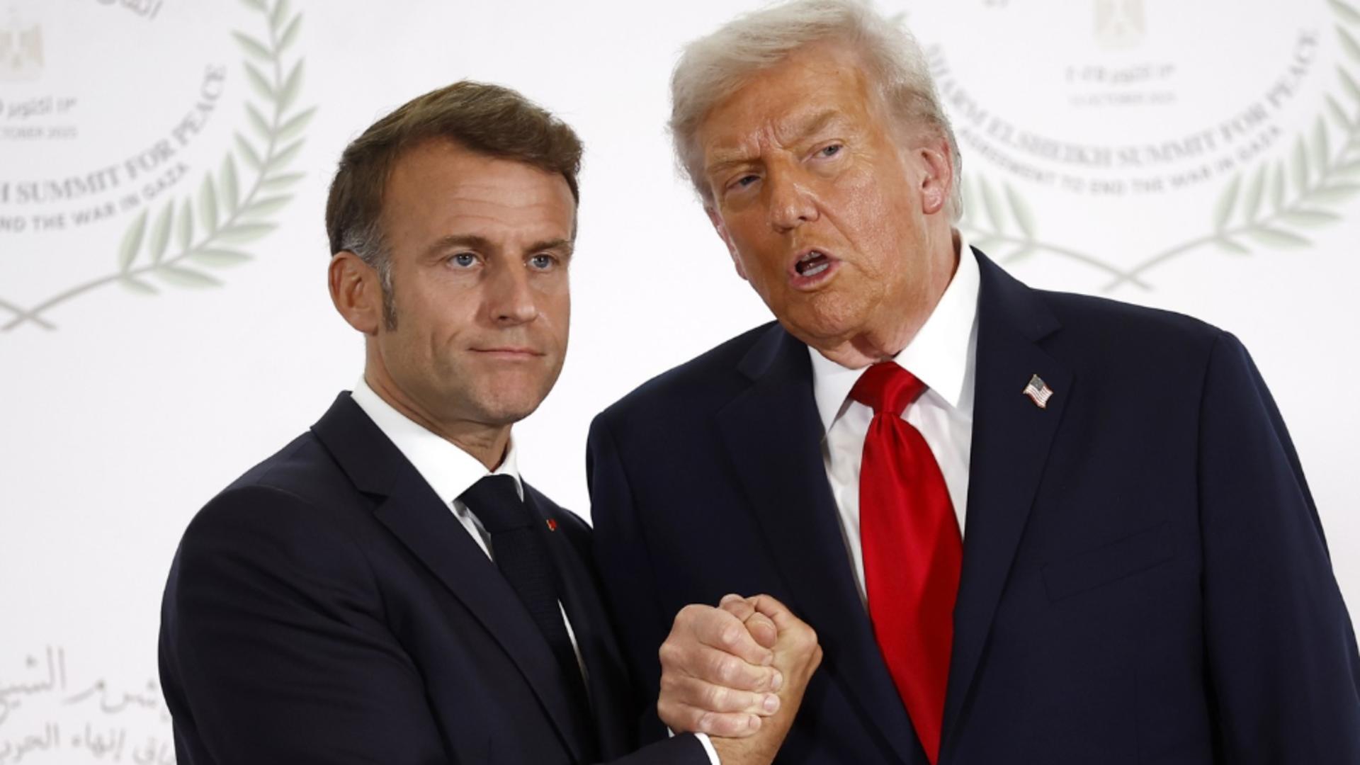 Trump povestește cum l-a convins pe Macron condițiile sale într-o problemă sensibilă
