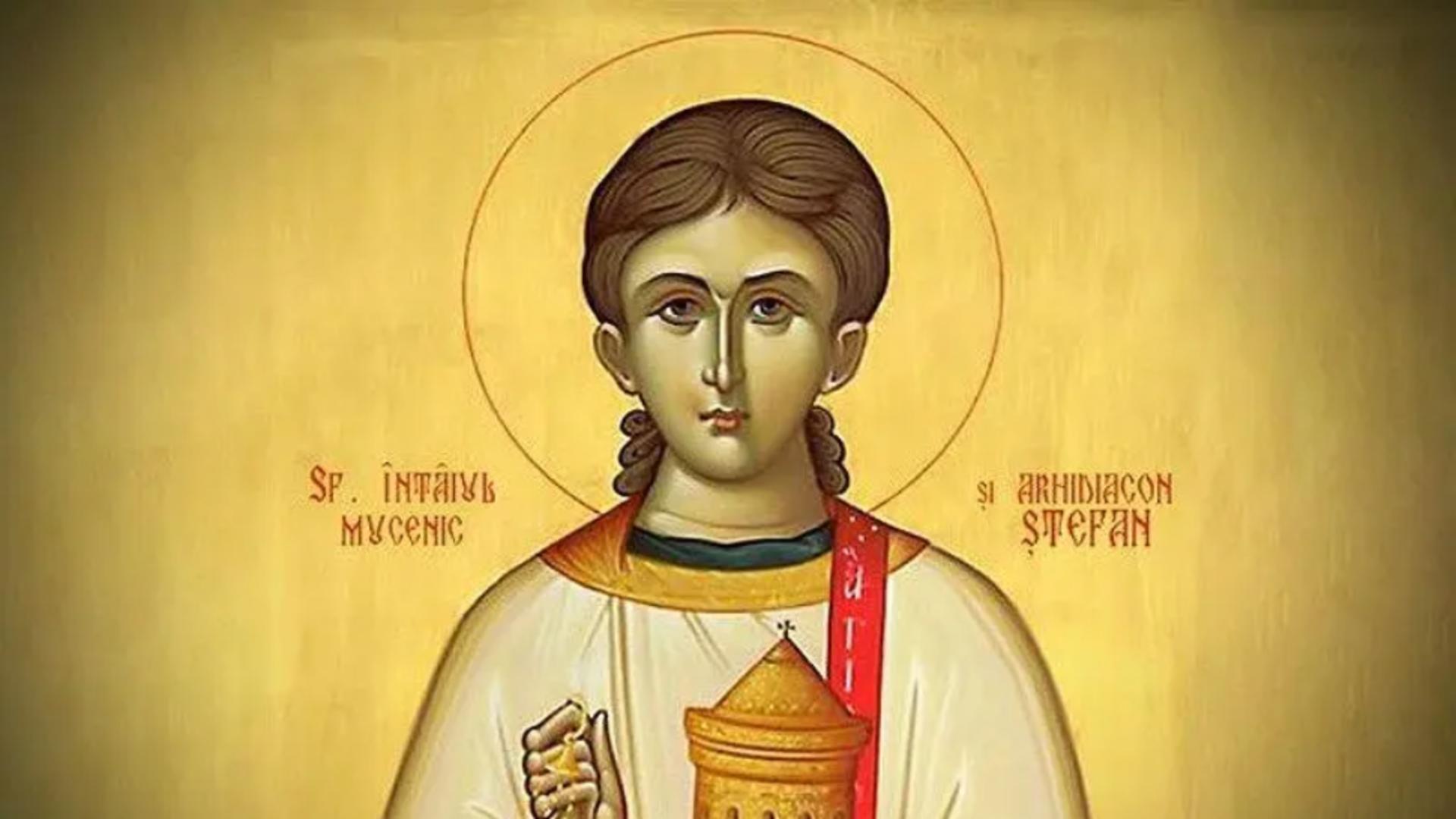 Sărbătoare mare în România: azi este prăznuit Sfântul Ștefan. Cruce roșie în calendarul ortodox