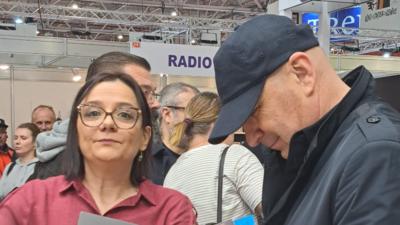 Ilie Bolojan și Adriana Nica, PR Editura Corint (foto: FB - A.N.)