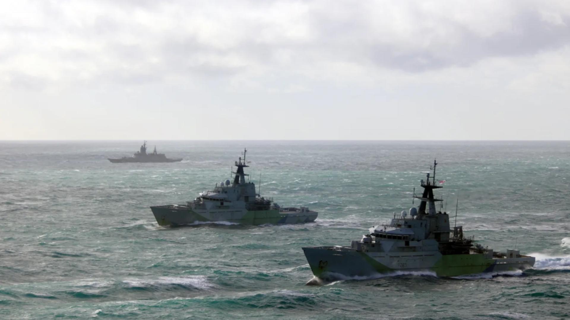 Nave de război rusești, interceptate de marina britanică în Canalul Mânecii