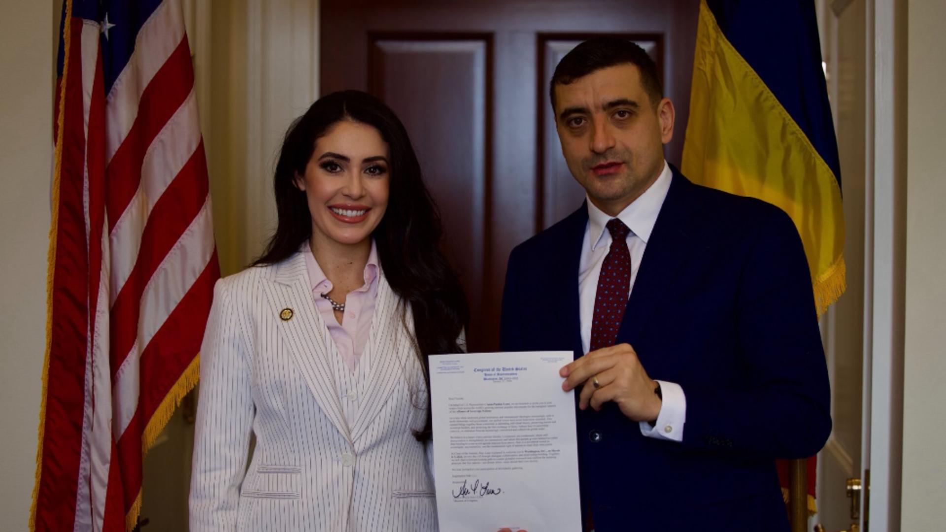 Anna Paulina Luna și George Simion