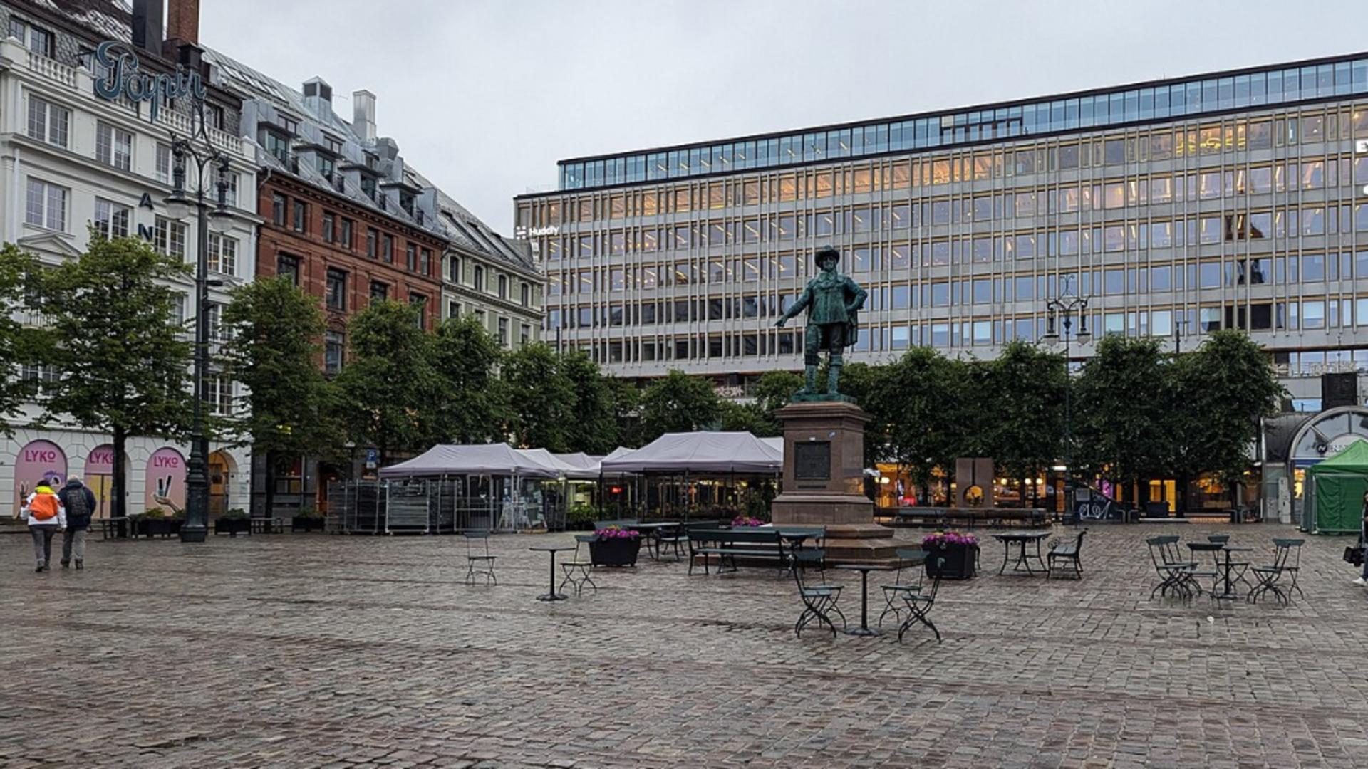 Piața centrală din Oslo