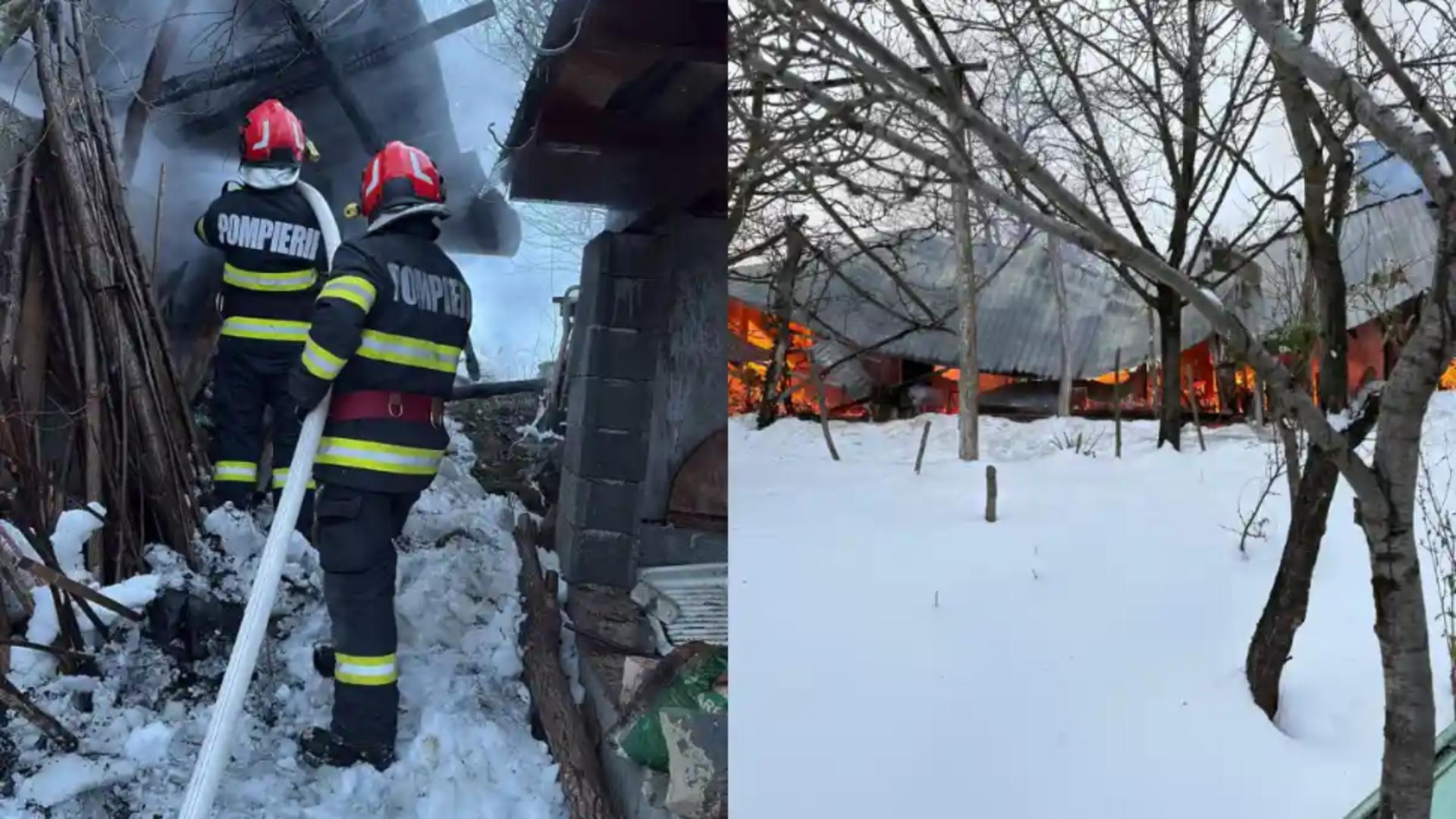 Este al doilea incident grav din județul Alba în mai puțin de 24 de ore. Foto/ISU Alba