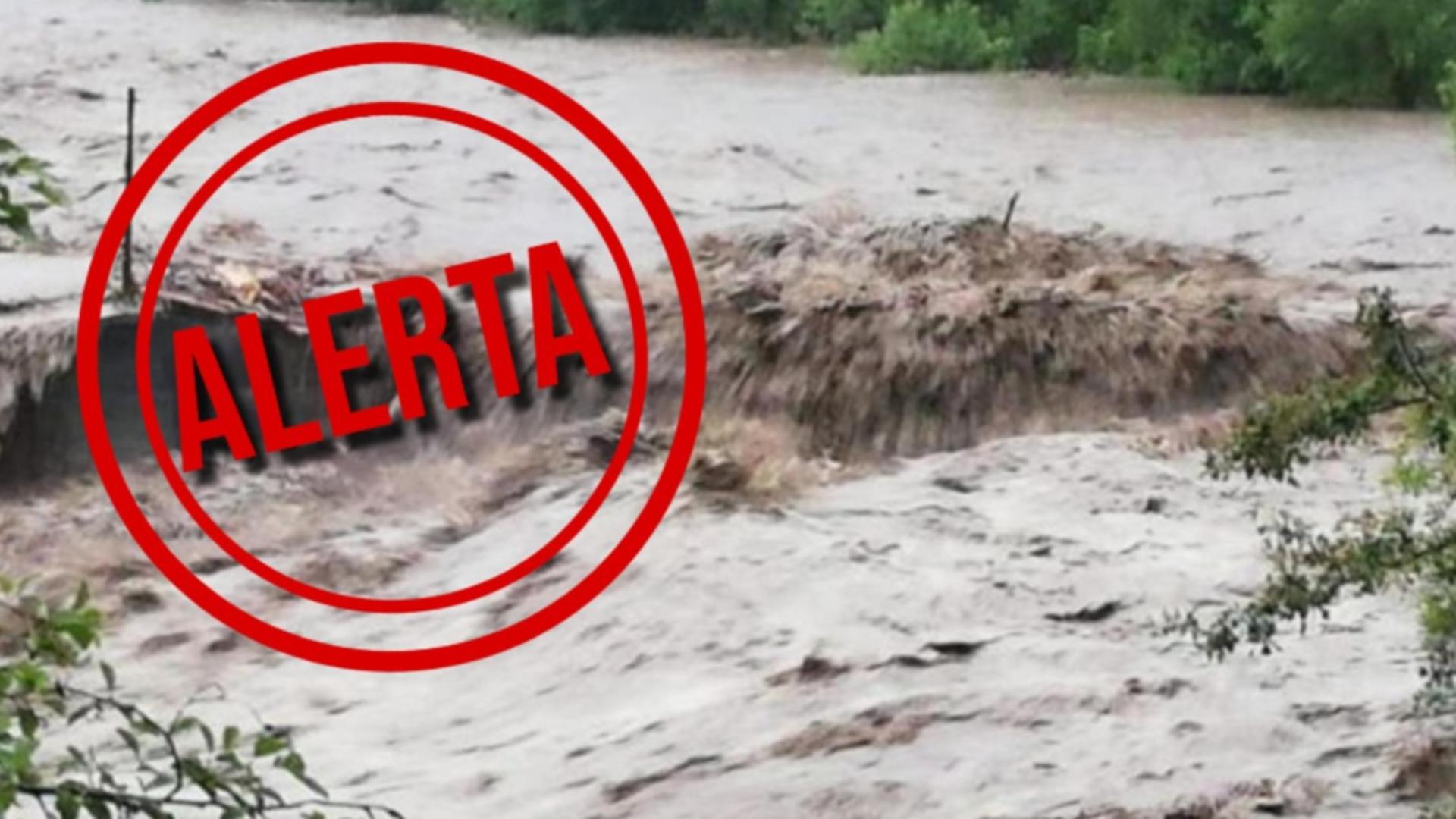  Cod portocaliu și Cod galben de viituri, pe râurile din opt județe 