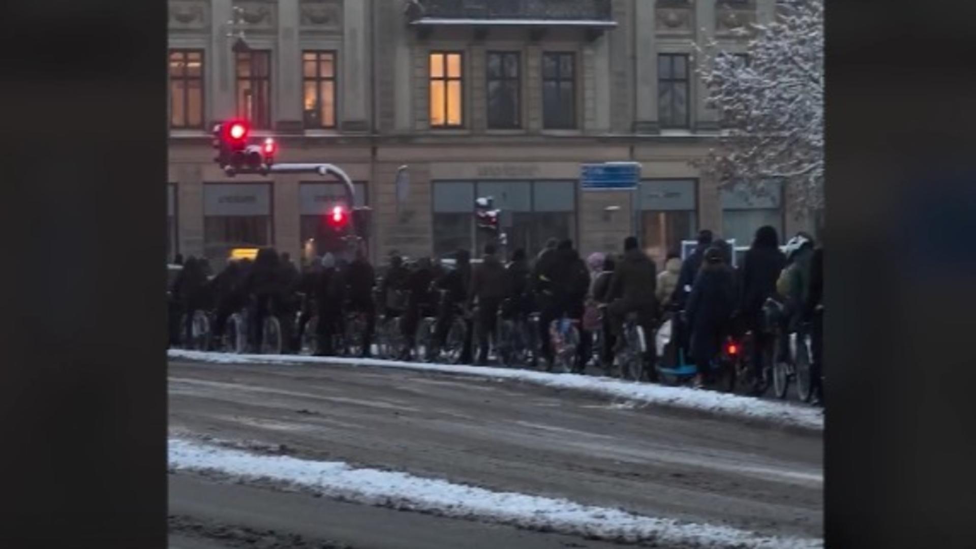 Bicicliști în Copenhaga