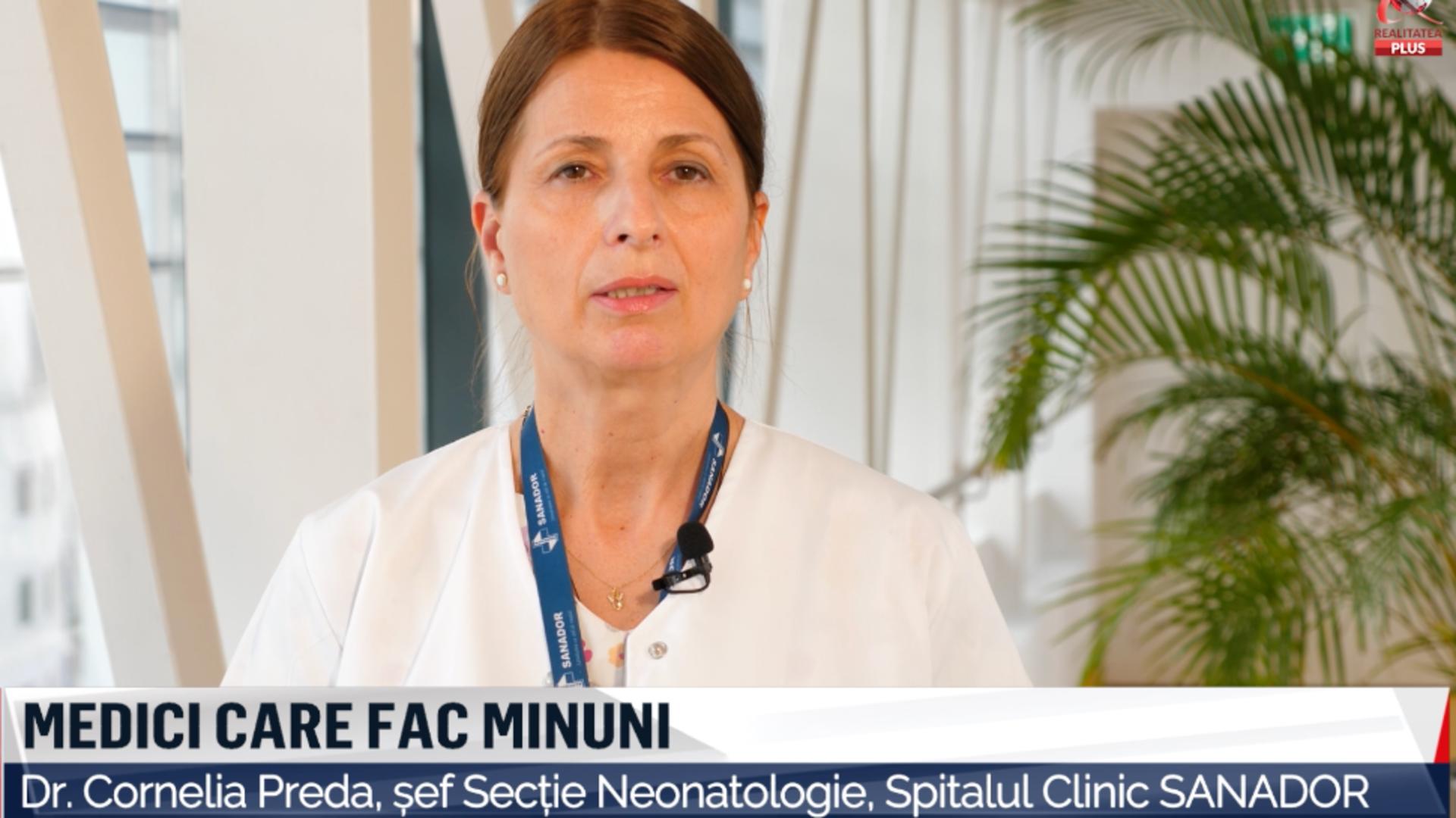 Dr. Cornelia Preda / Șef secție neonatologie Spitalul Clinic Sanador