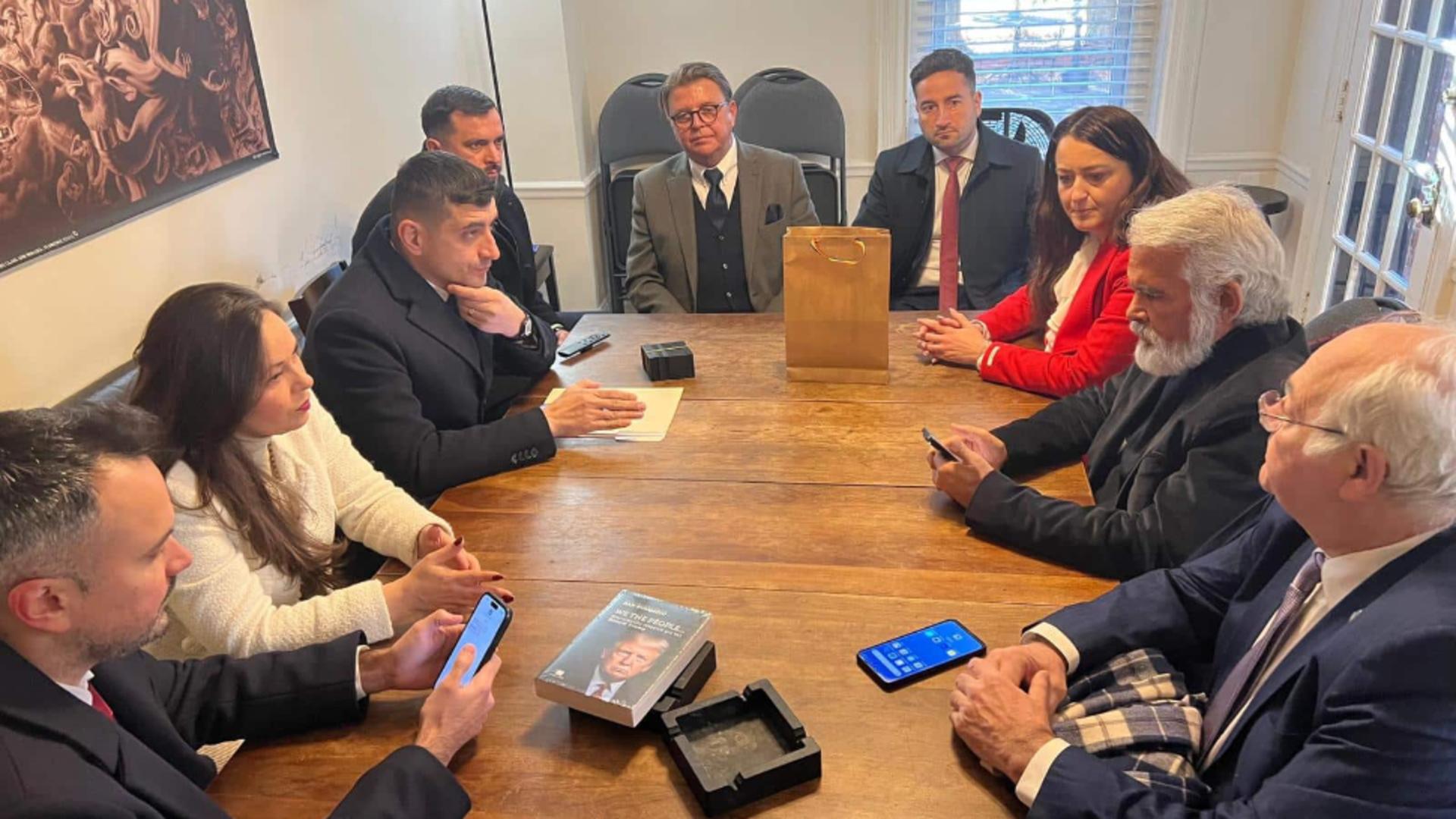 Delegația Alianței pentru Unirea Românilor (AUR) aflată în Statele Unite ale Americii