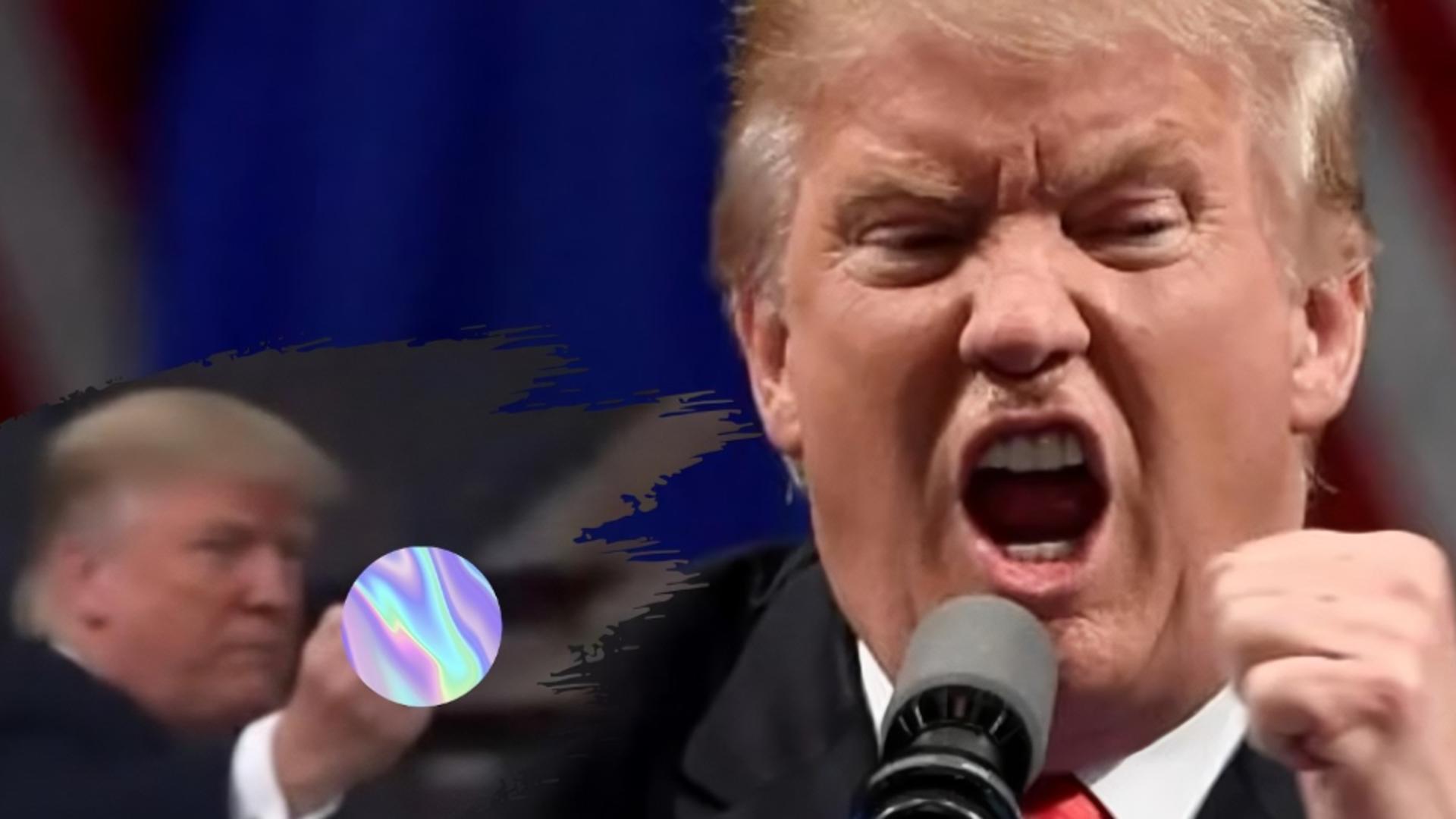 Donald Trump i-a arătat degetul mijlociu unui bărbat care l-a numit „protector al pedofililor” - VIDEO