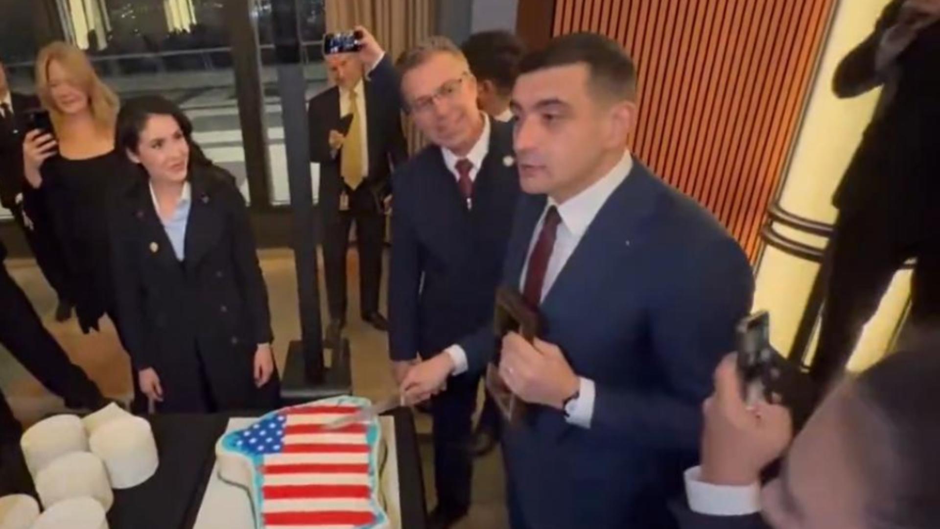 George Simion, alături de congresmenii lui Trump.