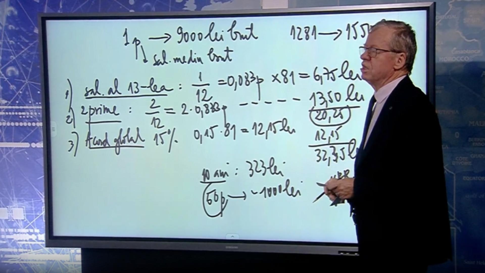 De ce românii câștigă puțin și după mica recalculare. Profesorul Anton Hadăr, calcule în studioul Realitatea PLUS- VIDEO