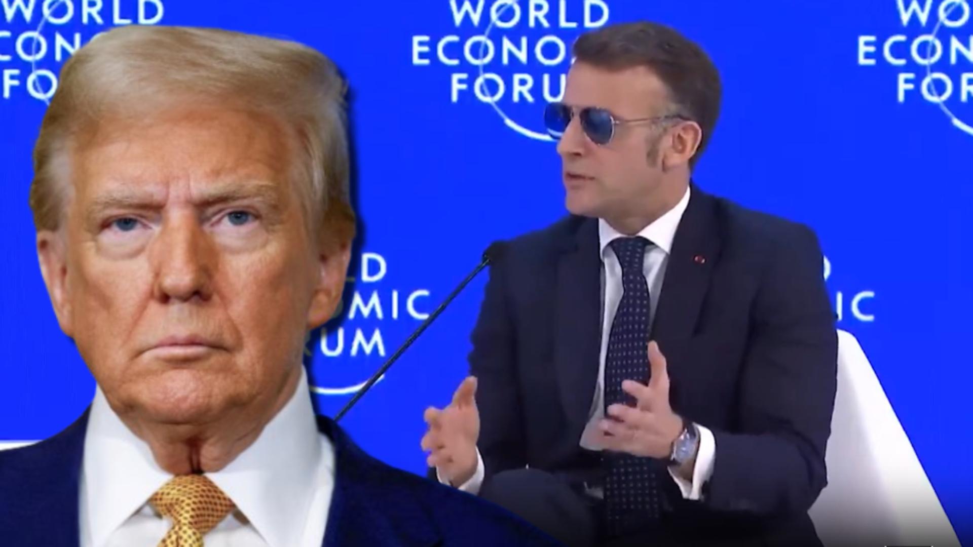Macron, atacuri în rafală la adresa lui Trump, la Davos