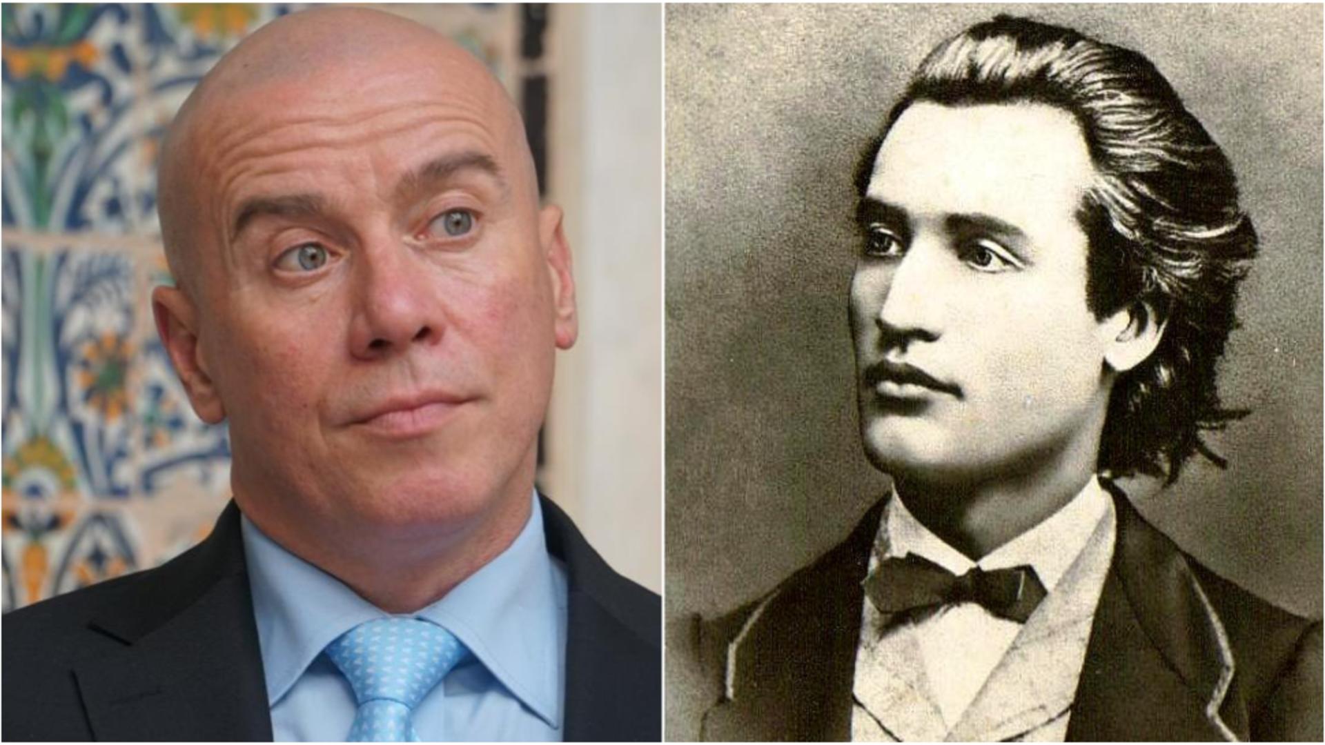 Ministrul Culturii fuge de Mihai Eminescu. Scuza penibilă pe care a găsit-o ca să nu recite o poezie