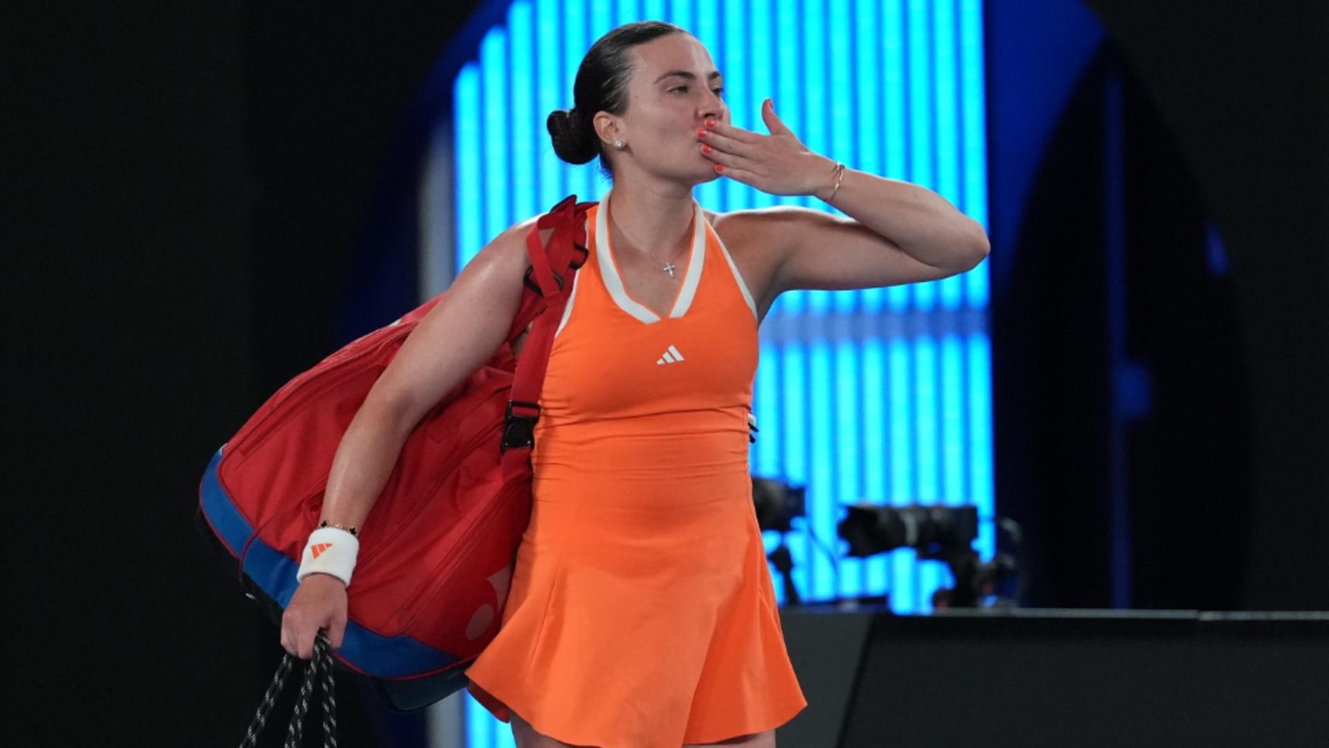Gabriela Ruse, OUT de la Australian Open. Românca a cedat greu în fața Mirrei Andreeva (foto: profimedia)