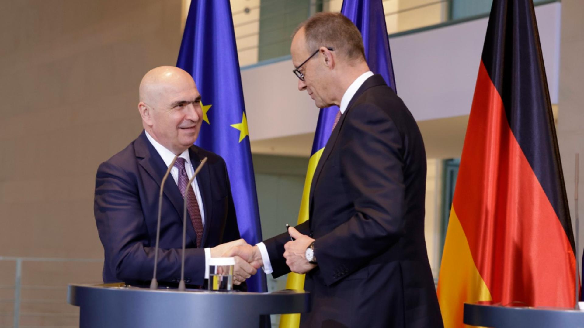 Bolojan l-a invitat pe cancelarul Merz la București. Parteneriatul româno-german este în continuă extindere (foto: profimedia)