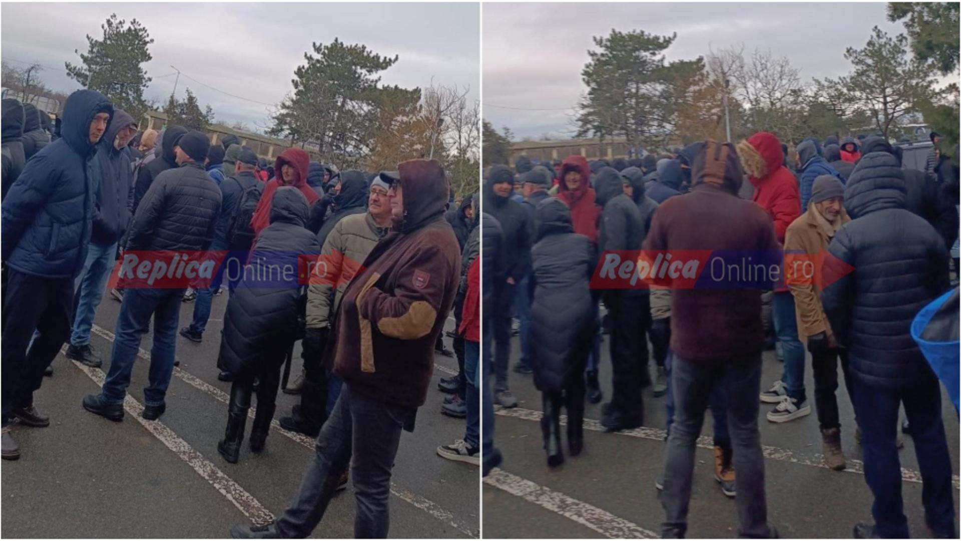 Protest la rafinăria Petromidia