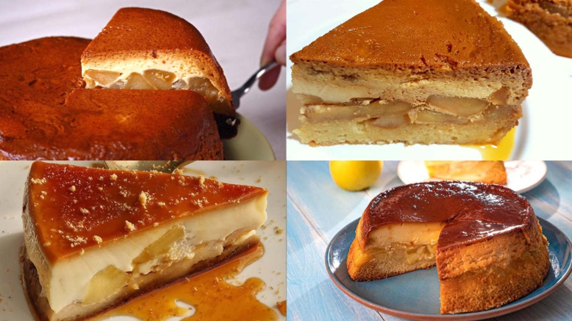 Tort de mere cu cremă de zahăr ars