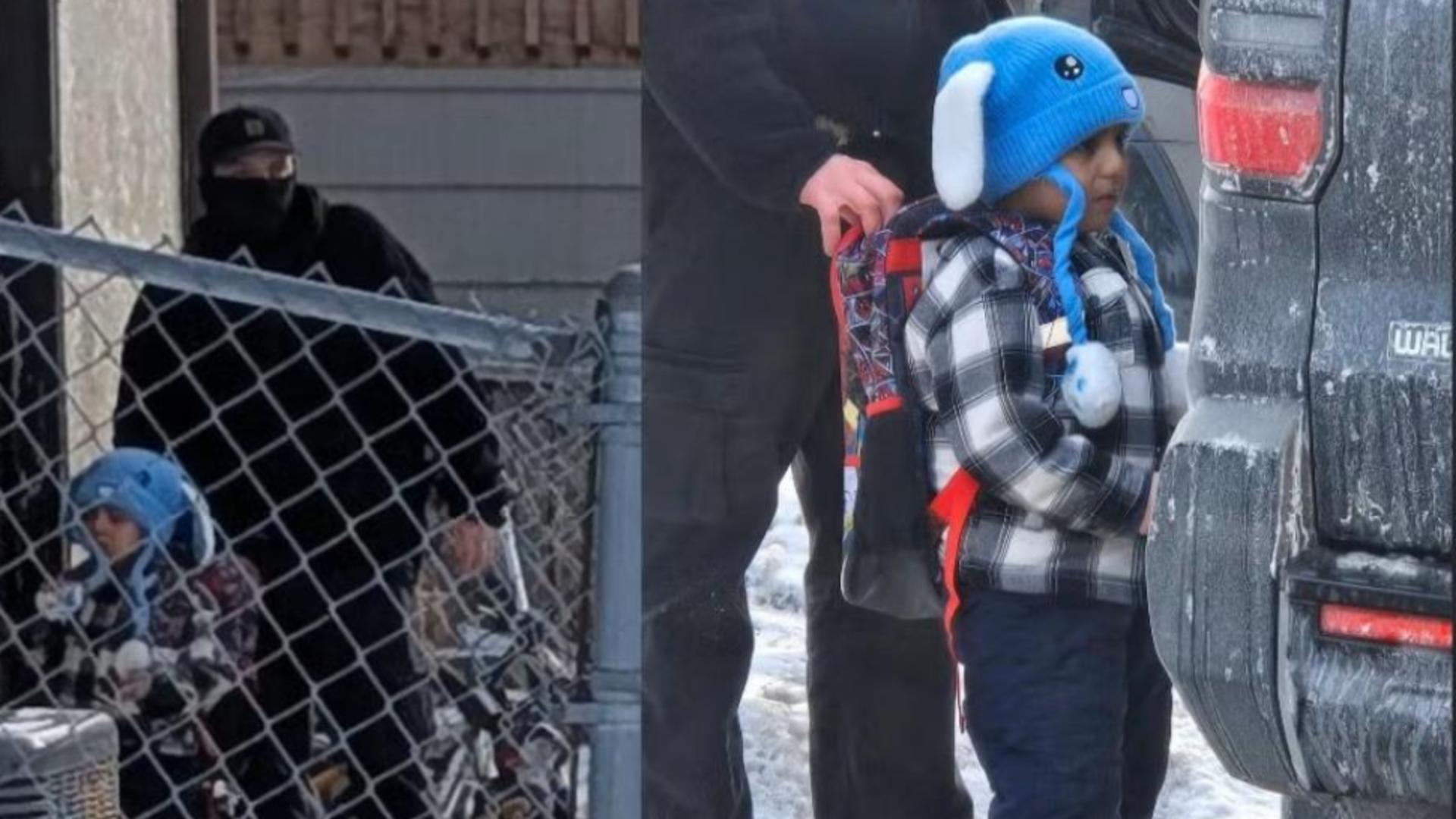 Copil de cinci ani, ridicat de agenții ICE chiar din fața locuinței sale.