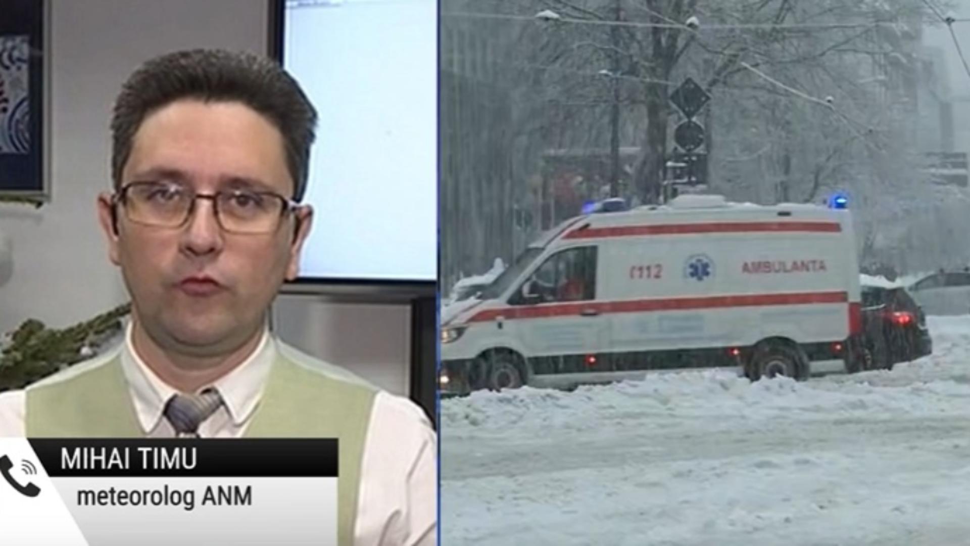 Nou ciclon peste România! Sunt așteptate ninsori, viscol şi temperaturi în scădere: anunțul ANM/ Colaj foto