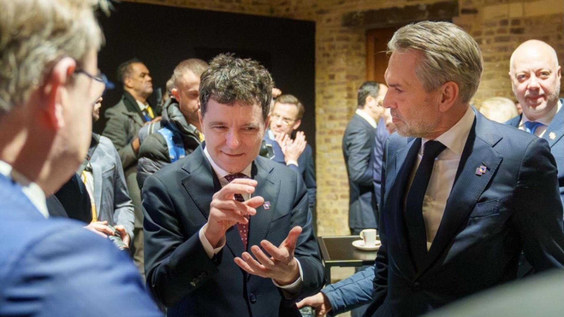 Nicușor Dan în Belgia