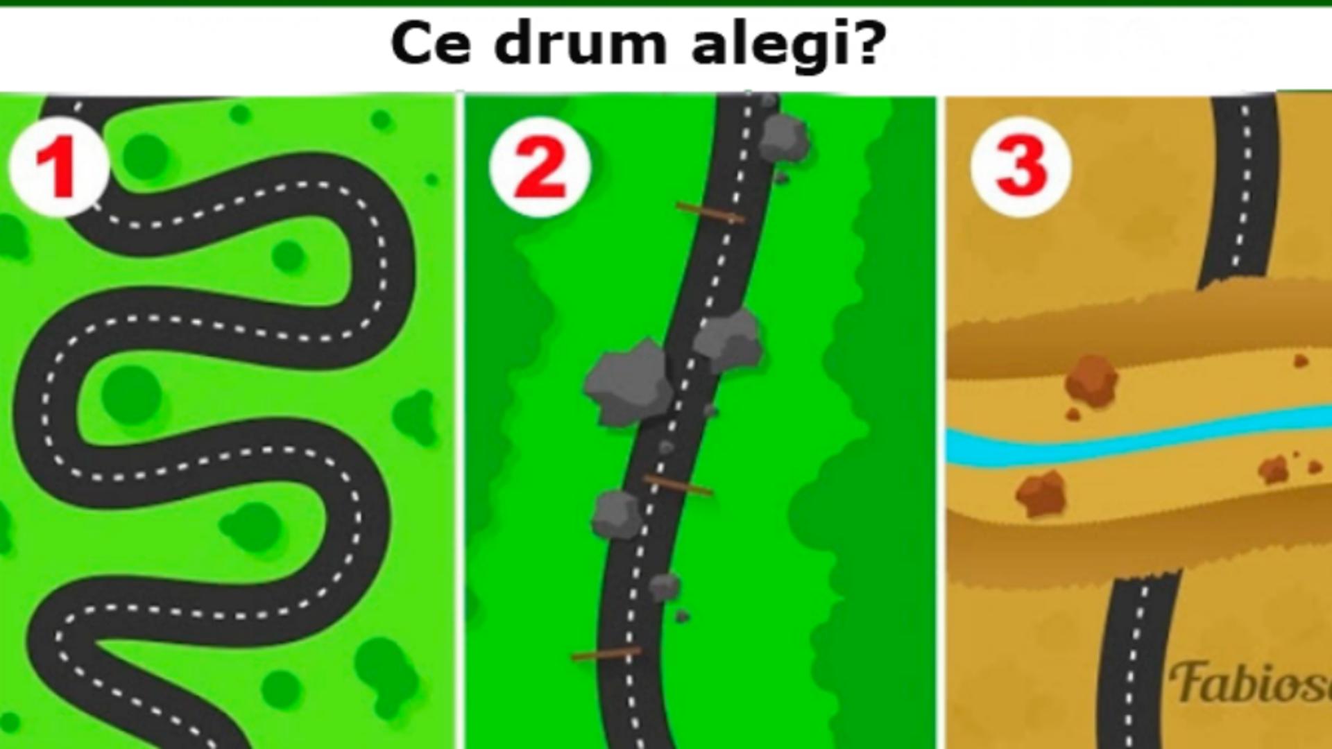 TEST PSIHOLOGIC. Alege un drum și află ce spune despre tine