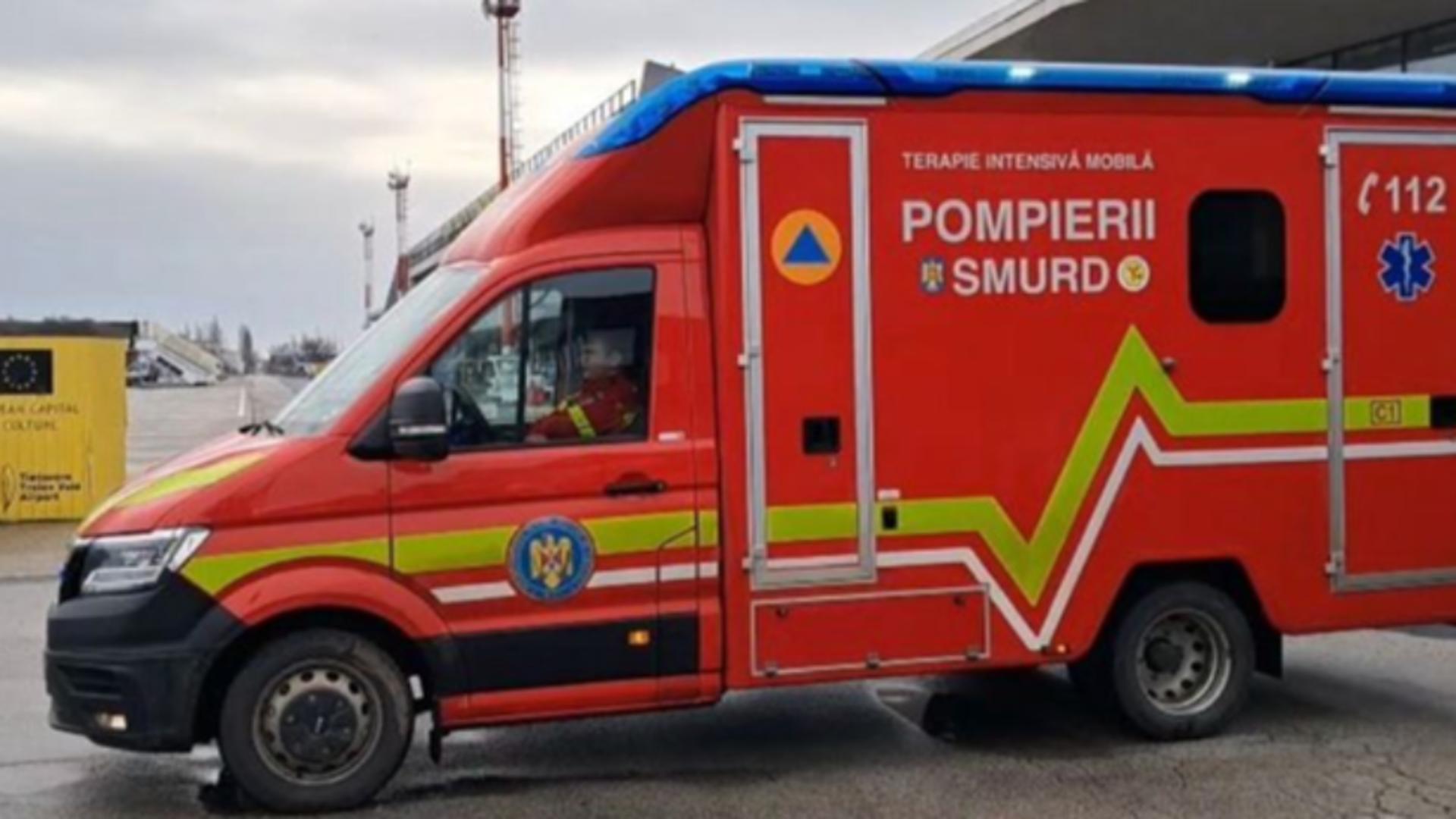 Ultimul supraviețuitor al accidentului din Timiș, transferat la Salonic pentru tratament