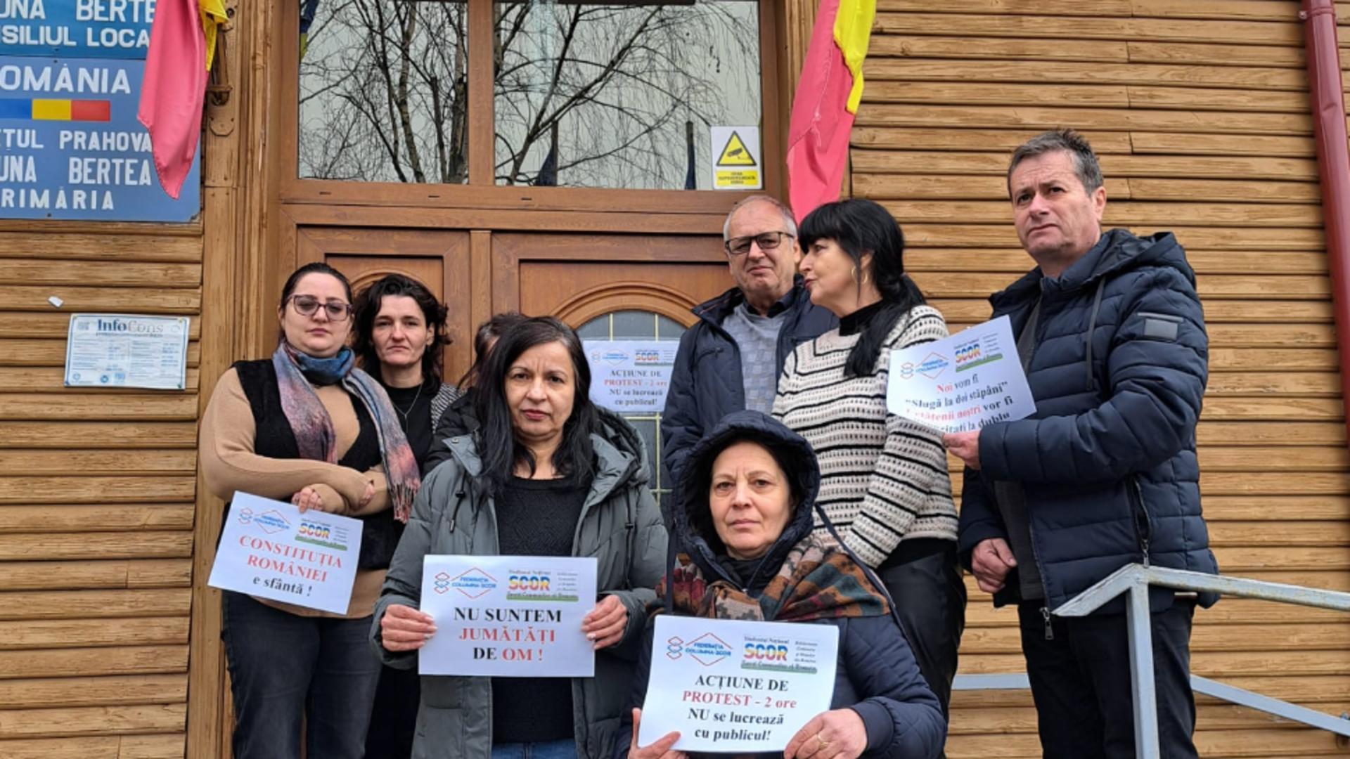 Greva în comuna Bertea, Prahova