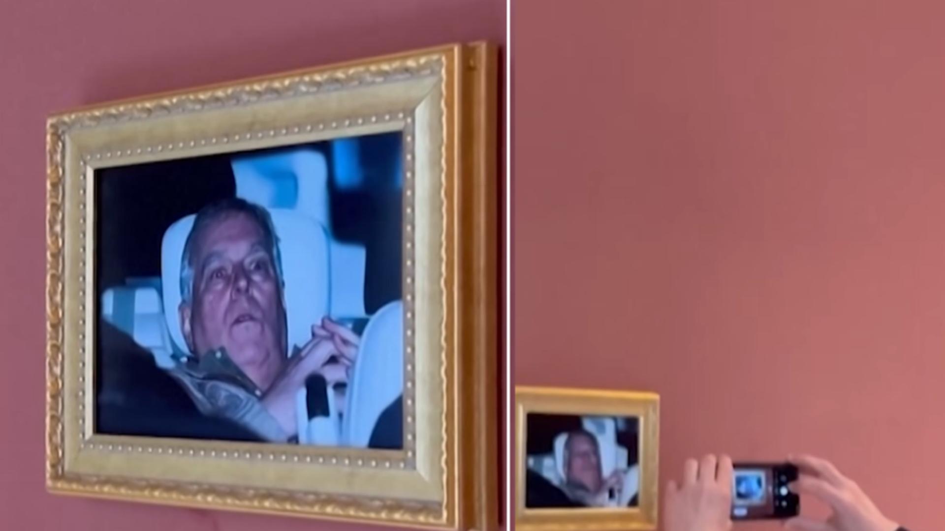 Șoc la Luvru: fotografia înrămată a prințului Andrew, agățată pe perete în ziua arestării - VIDEO