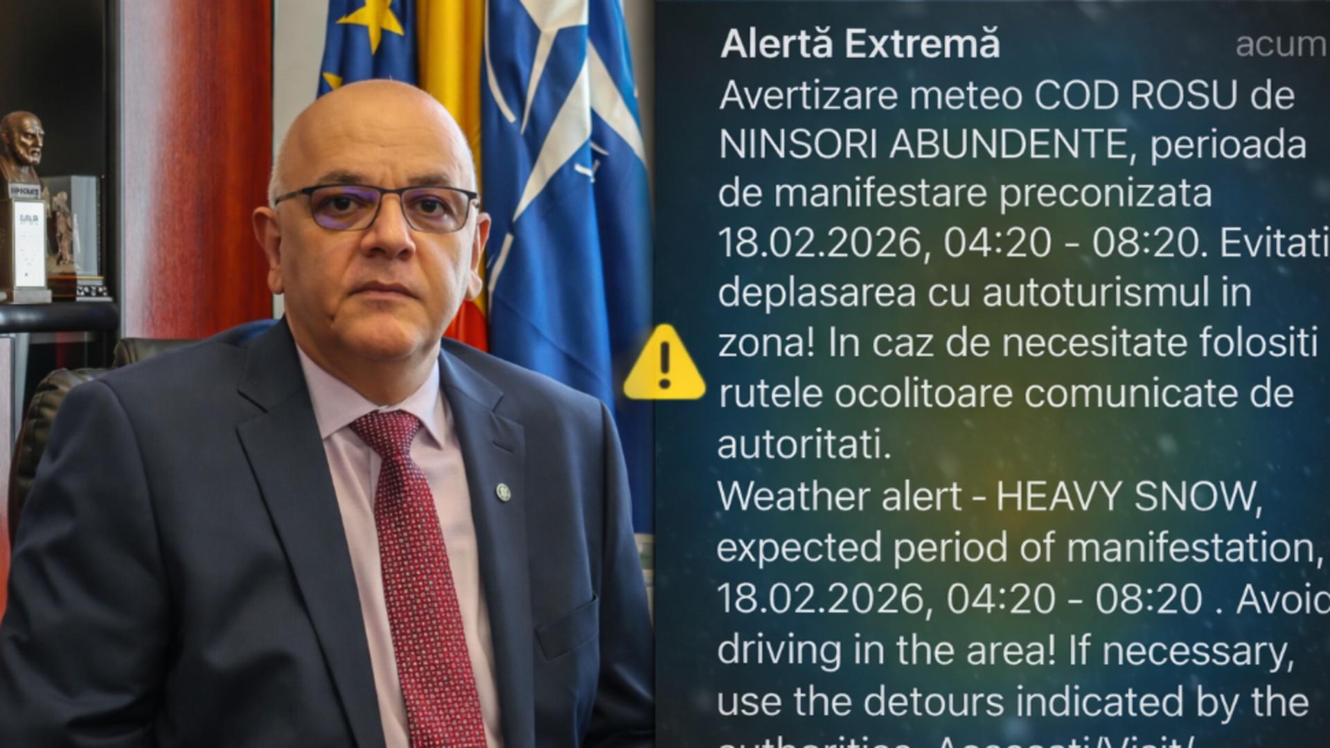 Raed Arafat explică procedura de transmitere a mesajelor RO-Alert în caz de cod roșu, după criticile primite.