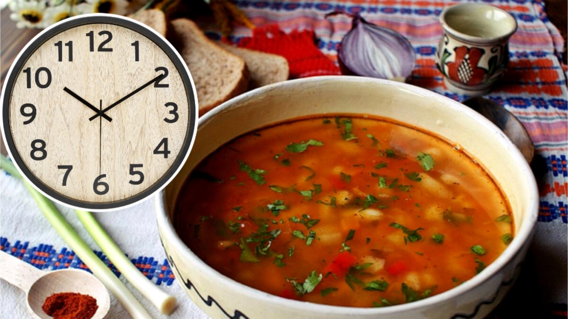 Ora maximă la care poți să mănânci ciorbă