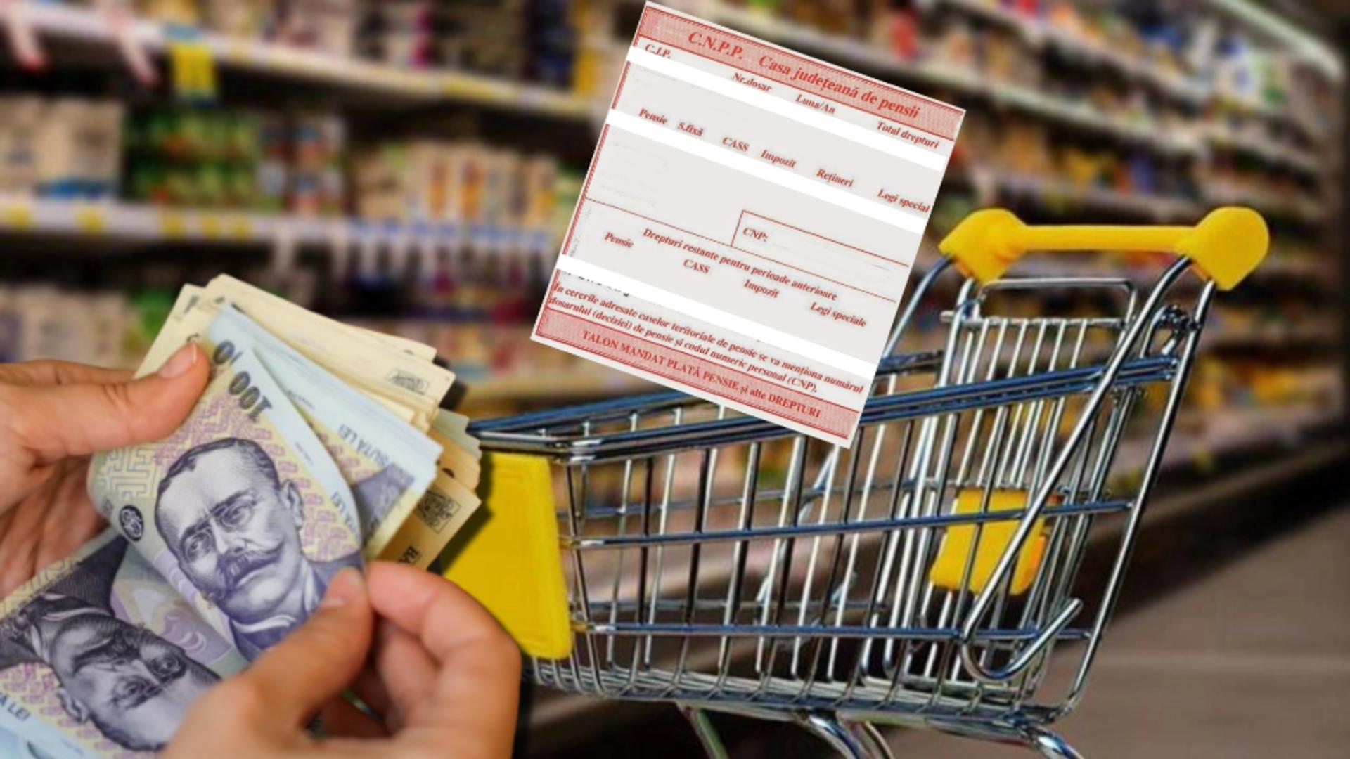 Pensia medie, mult sub coșul minim de consum