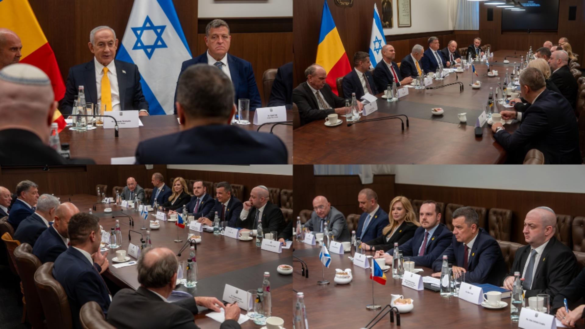 Sorin Grindeanu, primit de premierul israelian Benjamin Netanyahu