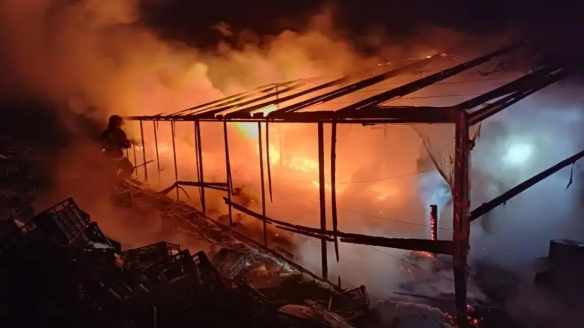 Incendiu de proporții în județul Suceava. FOTO: Monitorul de Suceava 