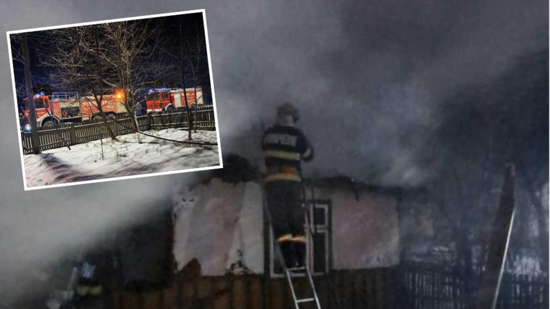 Tragedie în localitatea suceveană Bilca. FOTO: ISU Suceava 