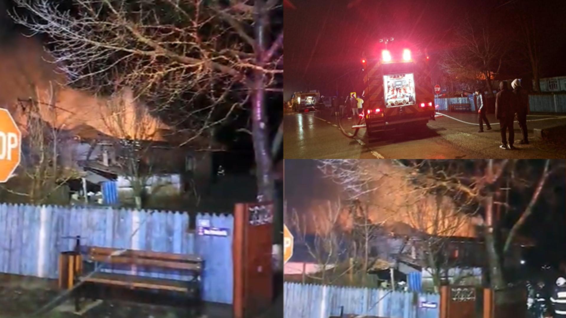 Incendiu devastator în județul Iași