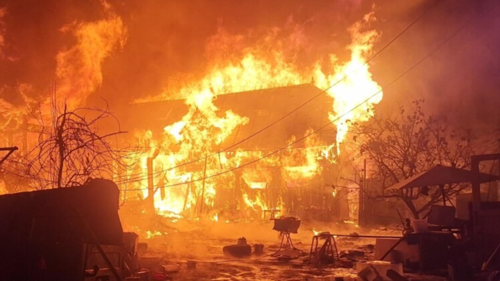 Iadul s-a dezlănțuit în curtea unui bătrân din Suceava. Foto: newsbucovina