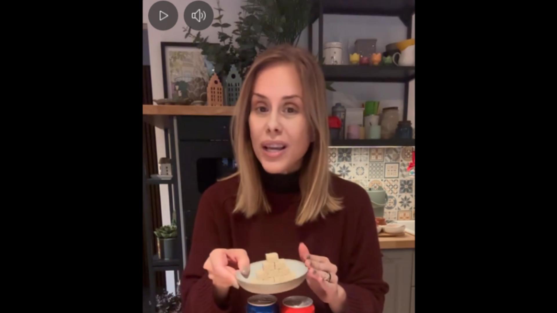 Mihaela Bilic, captura video Facebook