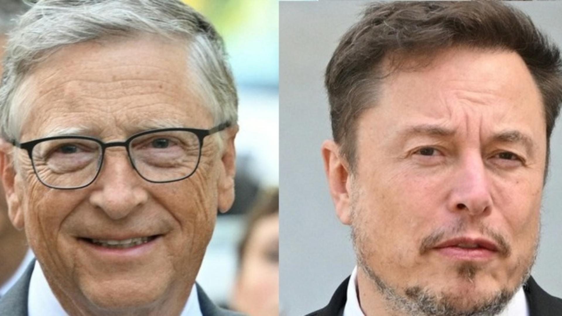 Elon Musk și Bill Gates. Foto: Profimedia