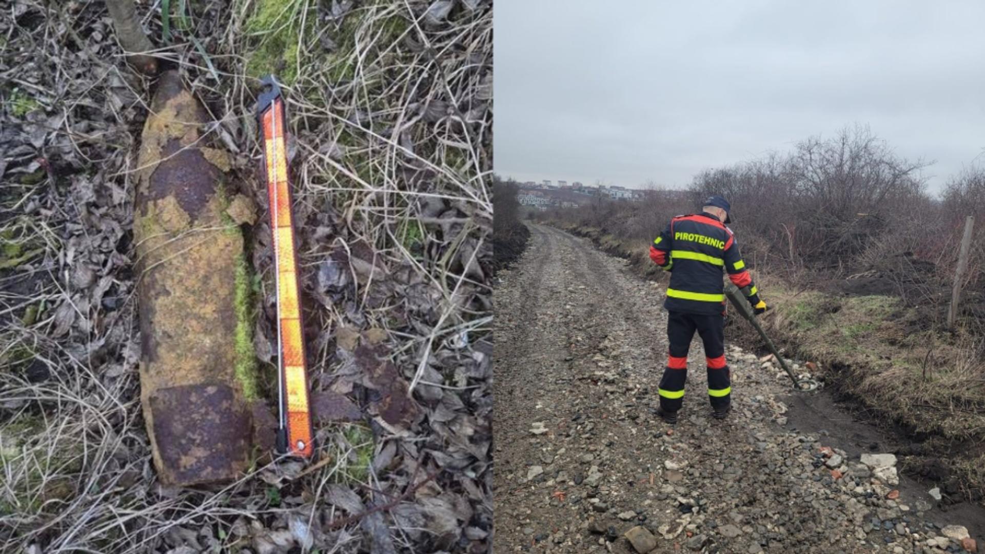 Proiectil neexplodat, descoperit în zona Cimitirului Evreiesc. FOTO: News.ro