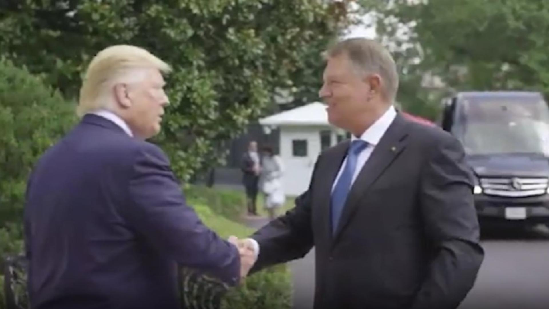 Donald Trump și Klaus Iohannis