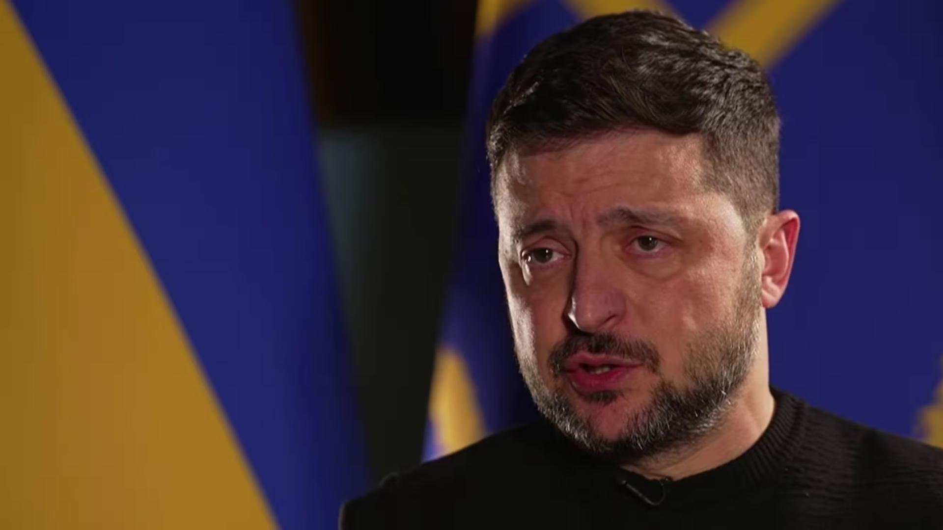 Volodimir Zelenski în interviul France 2 (sursă: France 2)