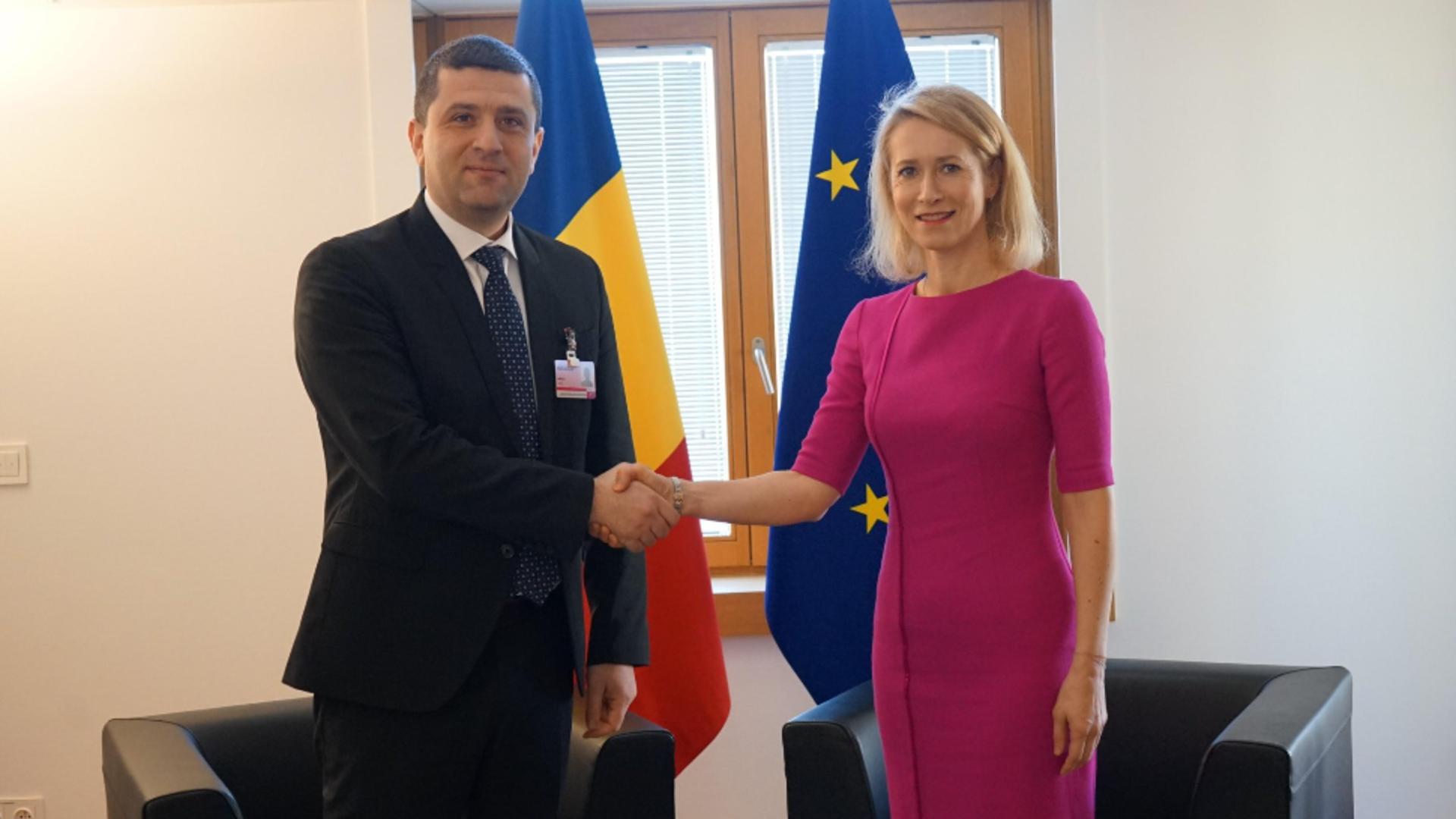 Radu Miruță și Kaja Kallas