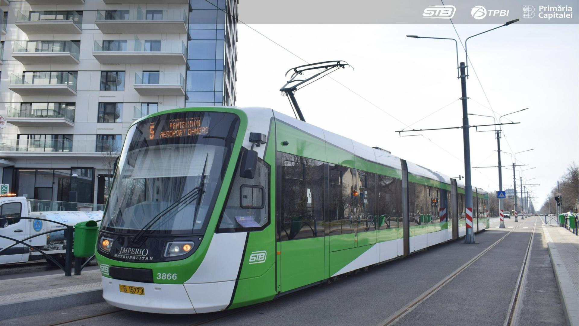 Tramvaiul 5 revine pe traseu. STB anunță optimizări majore ale transportului în nordul Capitalei/ Foto: STB
