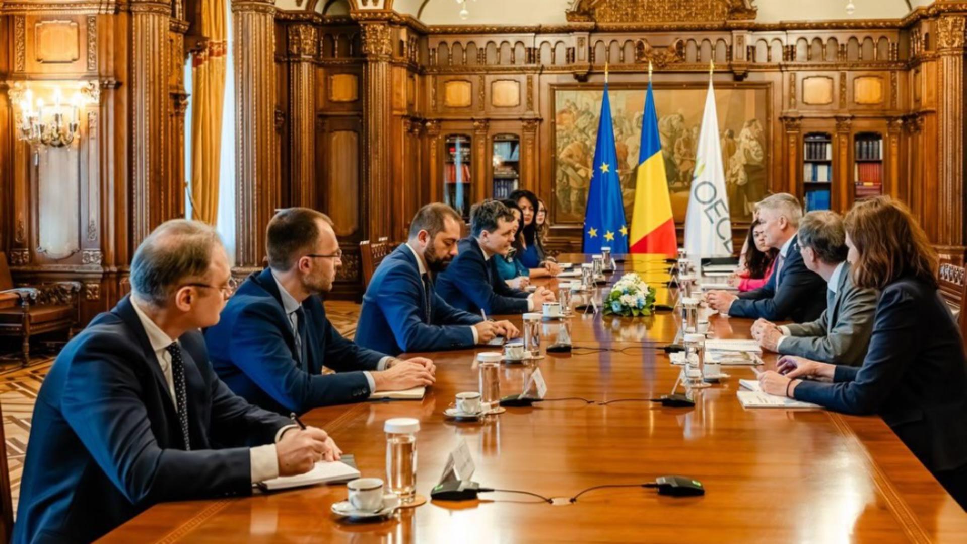 Nicușor Dan, după întrevederea cu Mathias Cormann: "Aderarea României la OCDE, un obiectiv politic și strategic asumat"/ Facebook