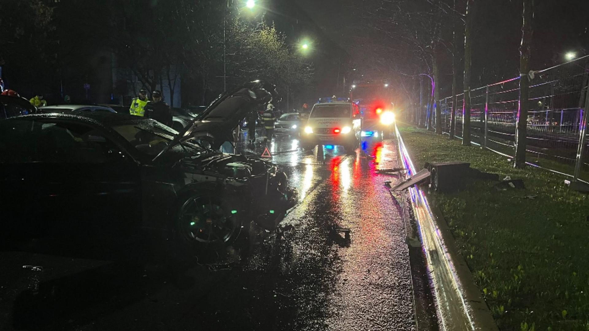 Opt autoturisme avariate pe bulevardul Theodor Pallady / Foto: Facebook Info Trafic București și Ilfov