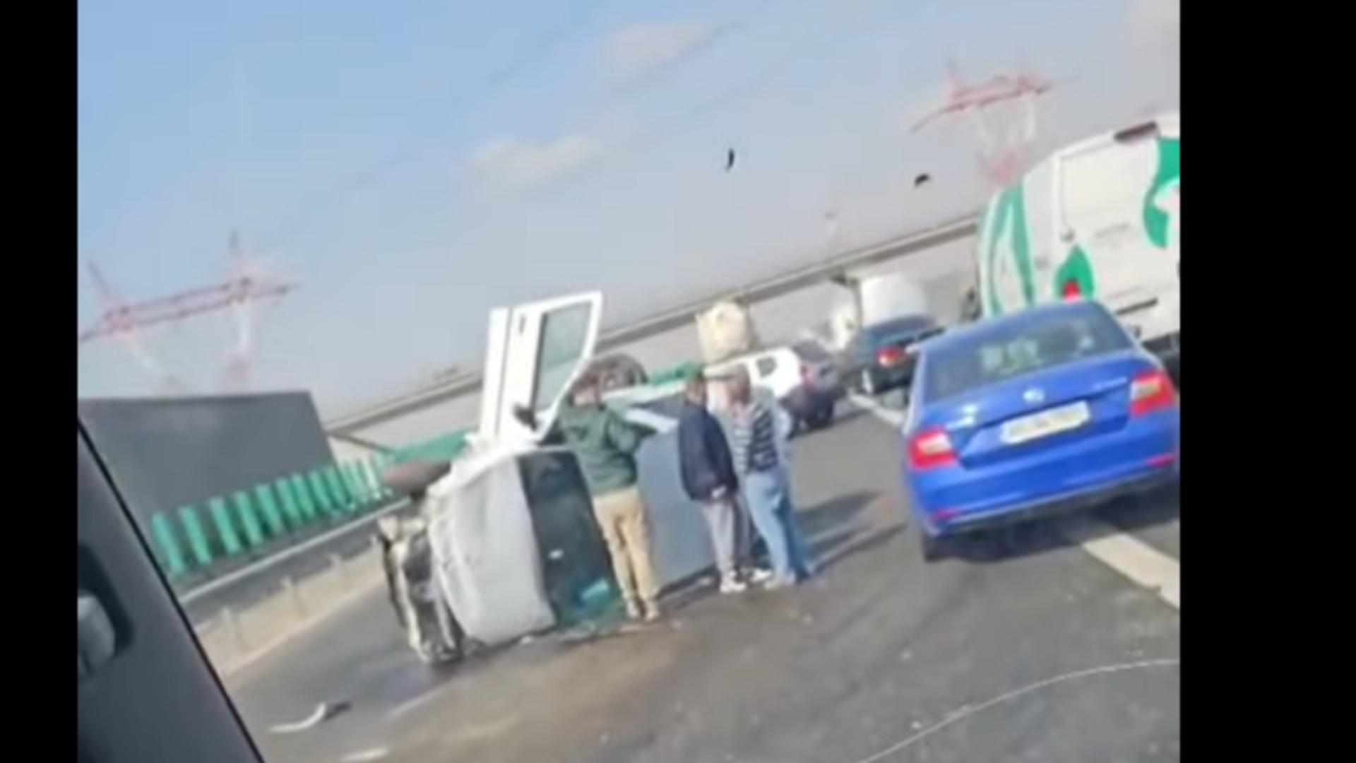 Accident pe Autostrada A0 – Centura București.