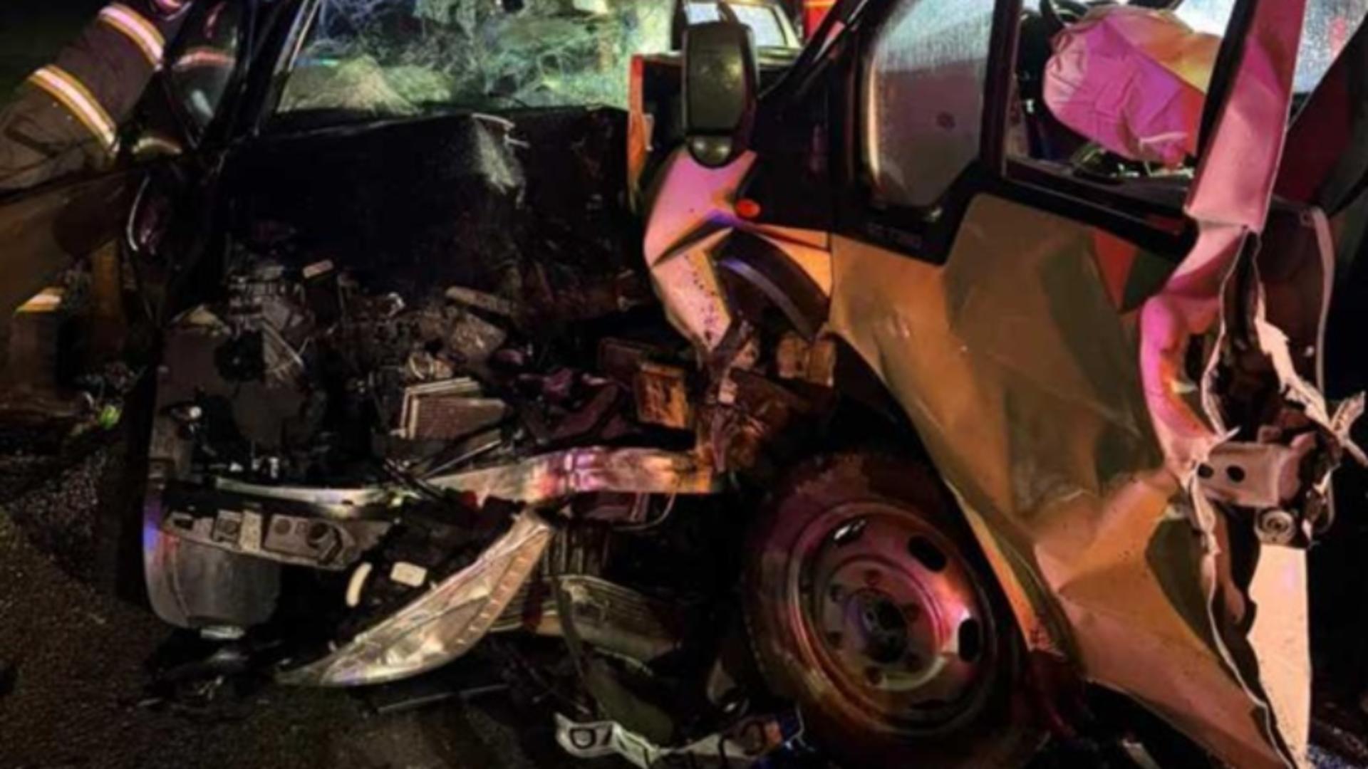 Accident grav pe centura Clujului: șase persoane rănite după o coliziune frontală/ Foto: ISU Cluj
