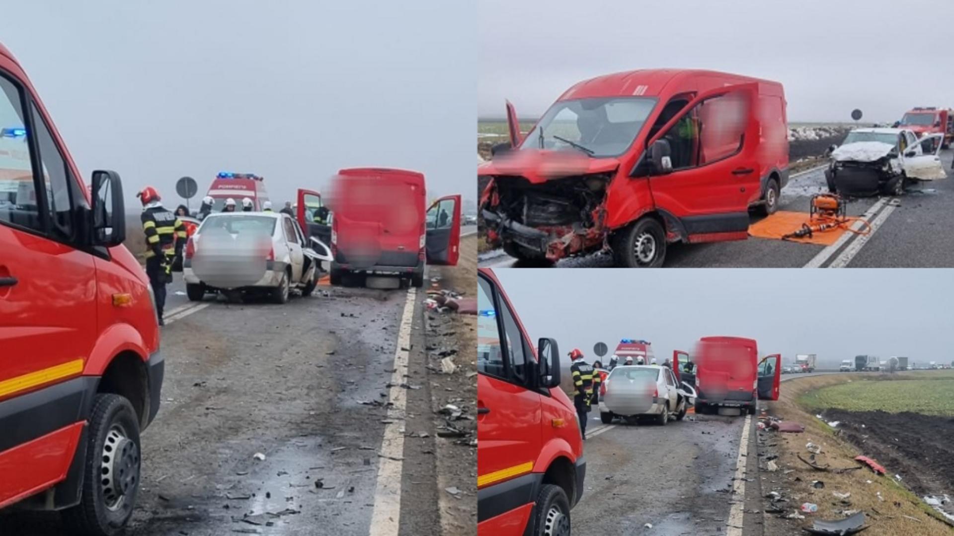 Accident grav pe DN 2B, în județul Brăila. FOTO: Jurnal de Braila 