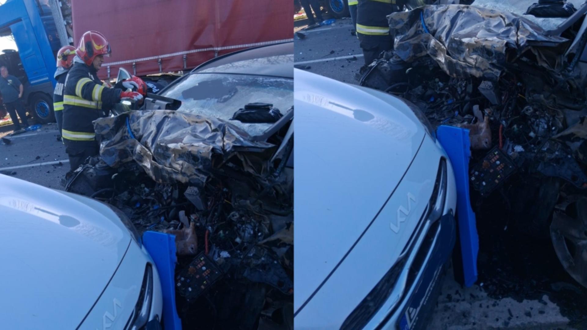 Trafic blocat pe DN1, în județul Bihor